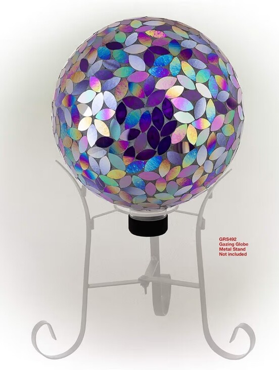 Alpine Other - Alpine Corporation 10" Purple Mosaic Glass Gazing Globe – New in Box Garden Yard